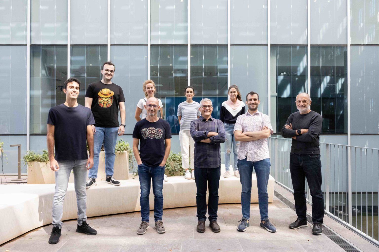 El grupo de Investigación GIANT de la Universitat Jaume I, encargados del desarrollo del robot Serena. Foto de la Universitat Jaume I